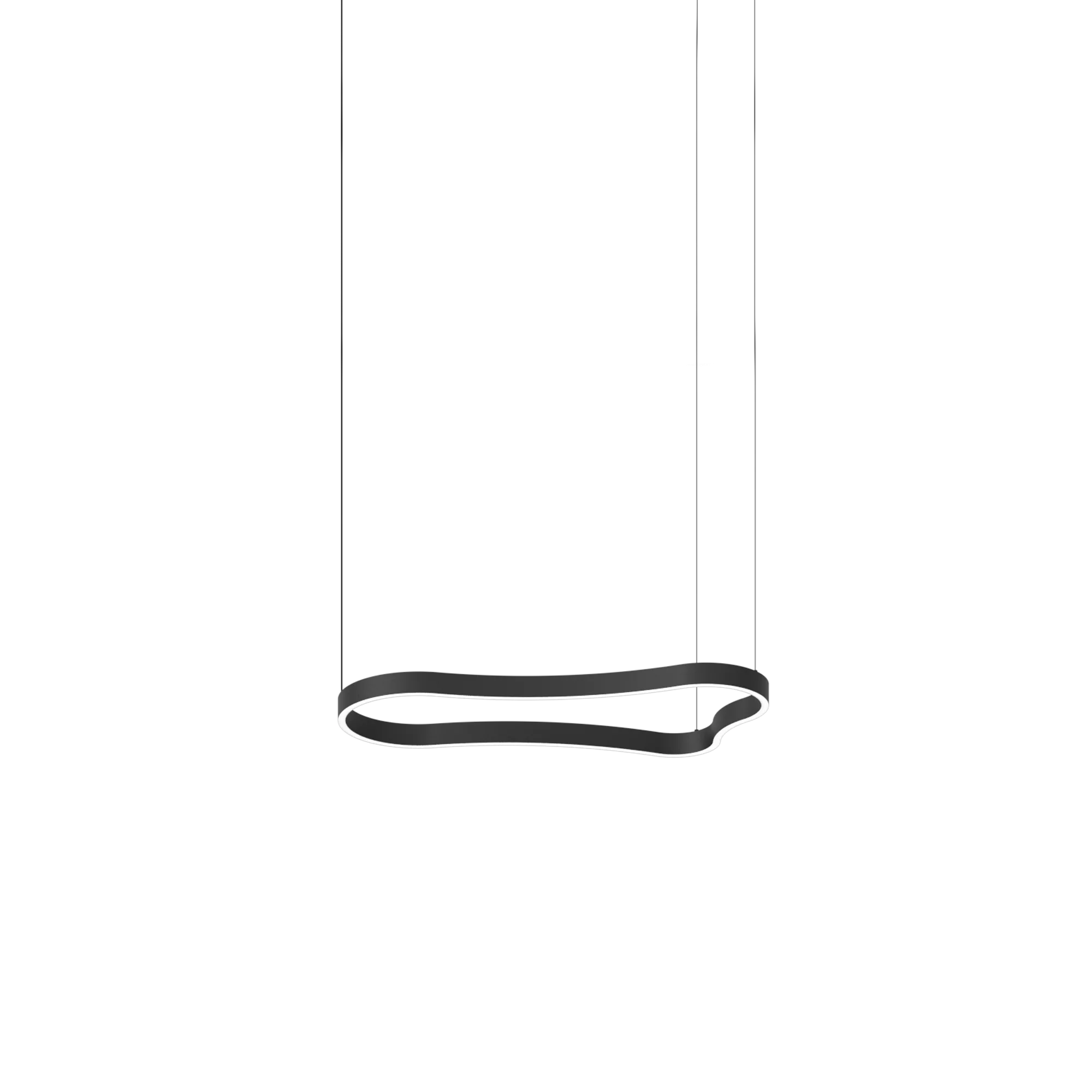 Suspension Waves LED design Ondulé en Diffuseur Opale par Ideal Lux