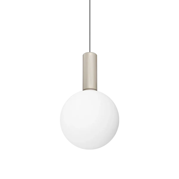 Suspension Odeon 1 Lumière Verre Opalin et Métal par Ideal Lux – vue 2
