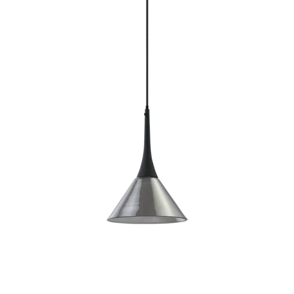 Suspension Cocktail LED Conique en Verre Soufflé par Ideal Lux