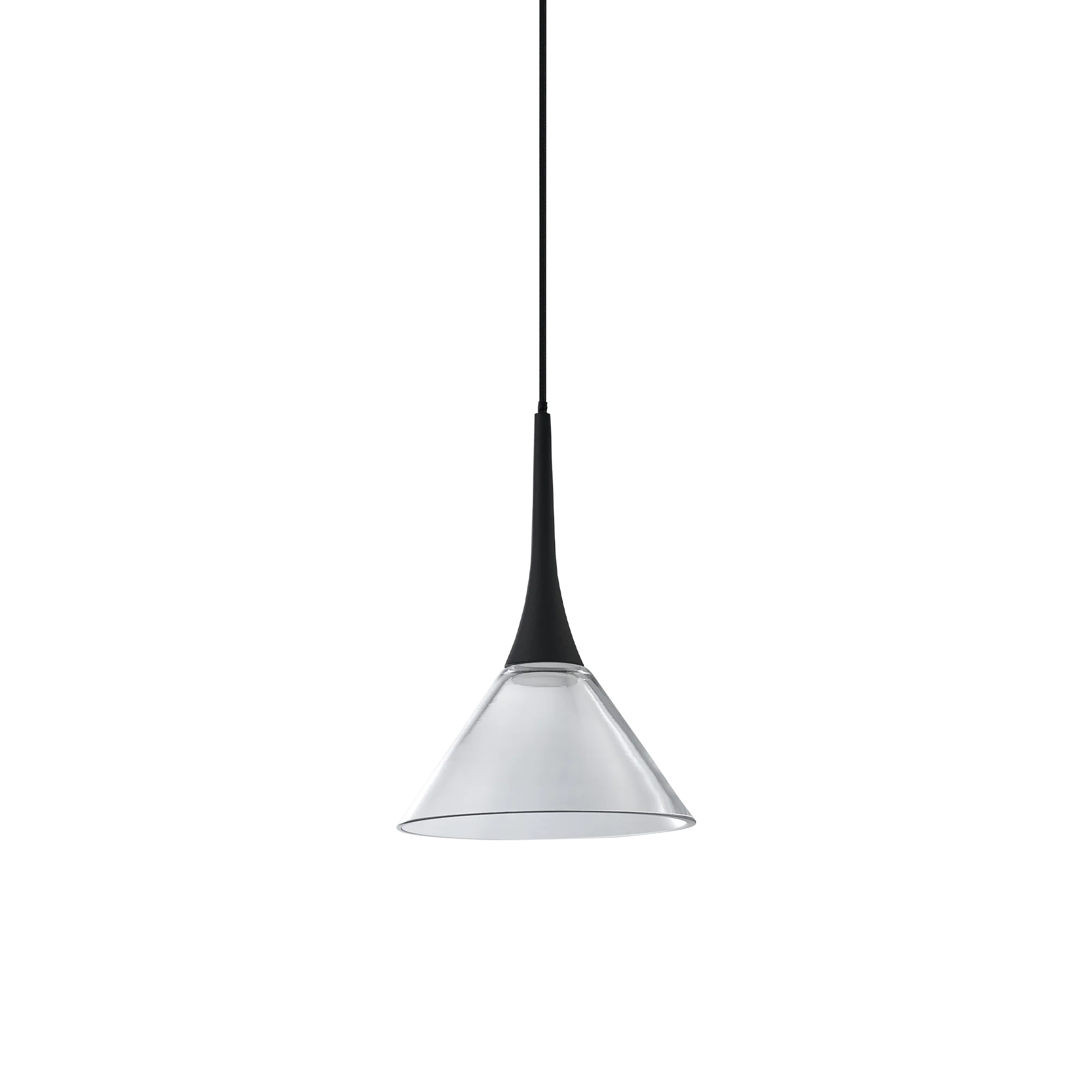 Suspension Cocktail LED Conique en Verre Soufflé par Ideal Lux Suspension Cocktail LED Conique en Verre Soufflé par Ideal Lux – Image 3