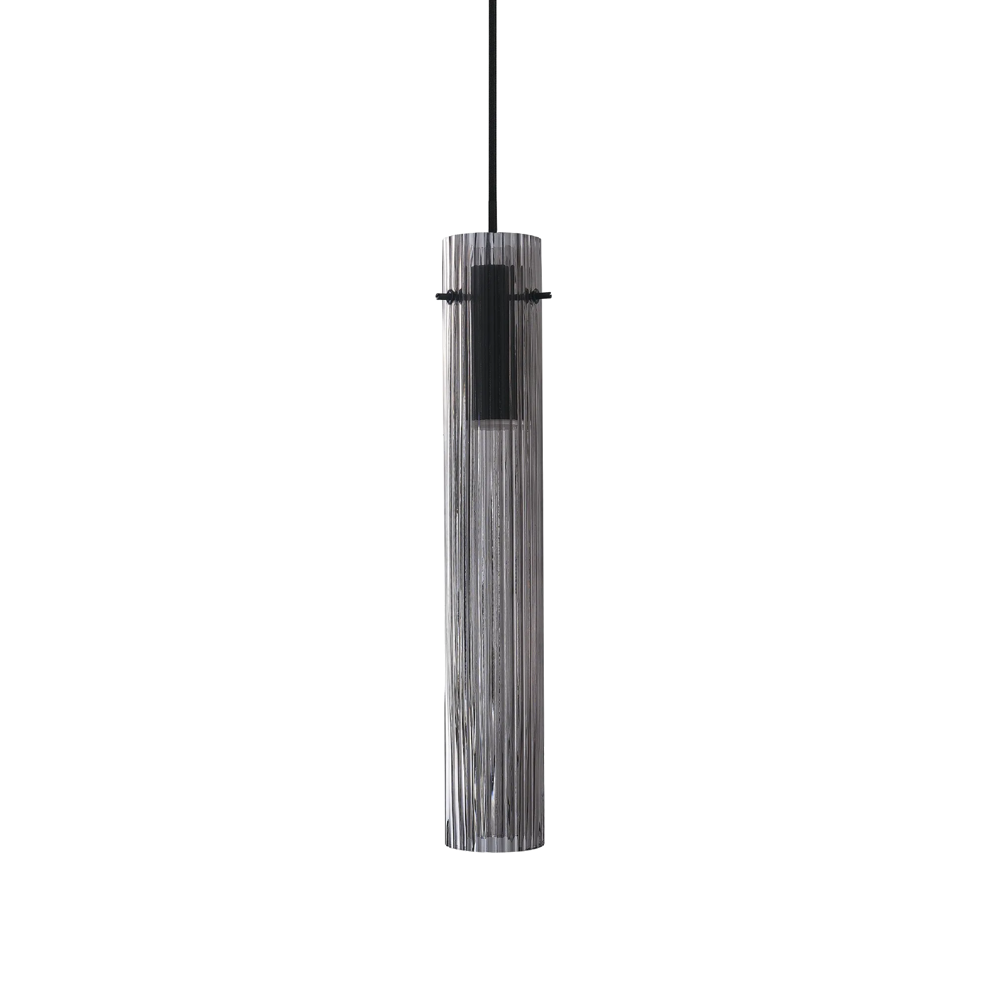 Suspension Flam tube en verre borosilicate par Ideal Lux