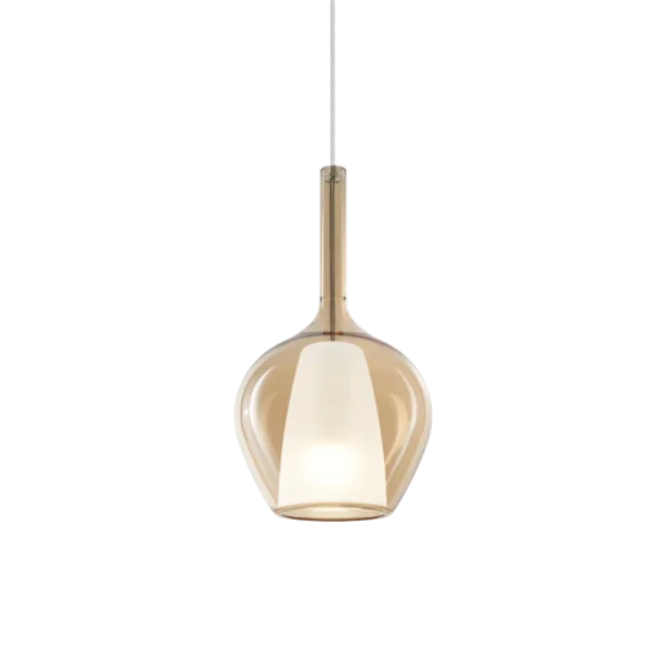 Suspension Kalique goutte en verre borosilicate par Ideal Lux