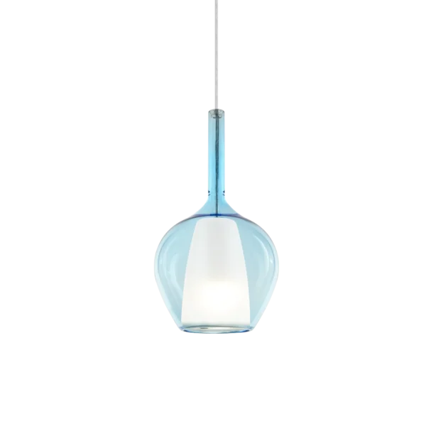 Suspension Kalique goutte en verre borosilicate par Ideal Lux – vue 2