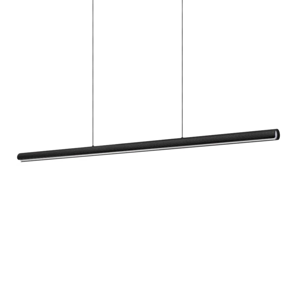 Suspension Dorica tube LED en aluminium par Ideal Lux
