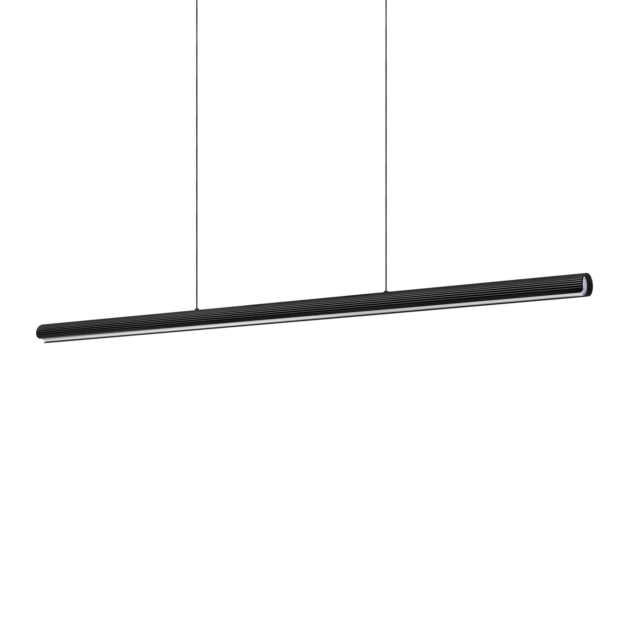 Suspension Dorica tube LED en aluminium par Ideal Lux