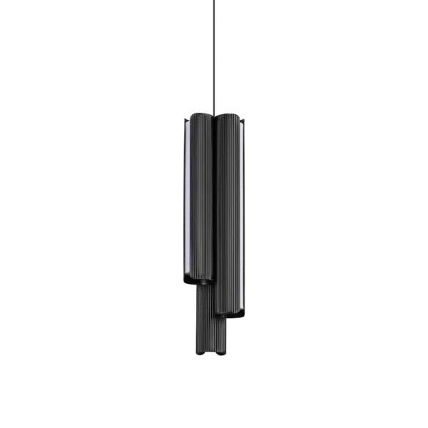 Suspension Dorica triple diffuseurs cylindrique LED par Ideal Lux