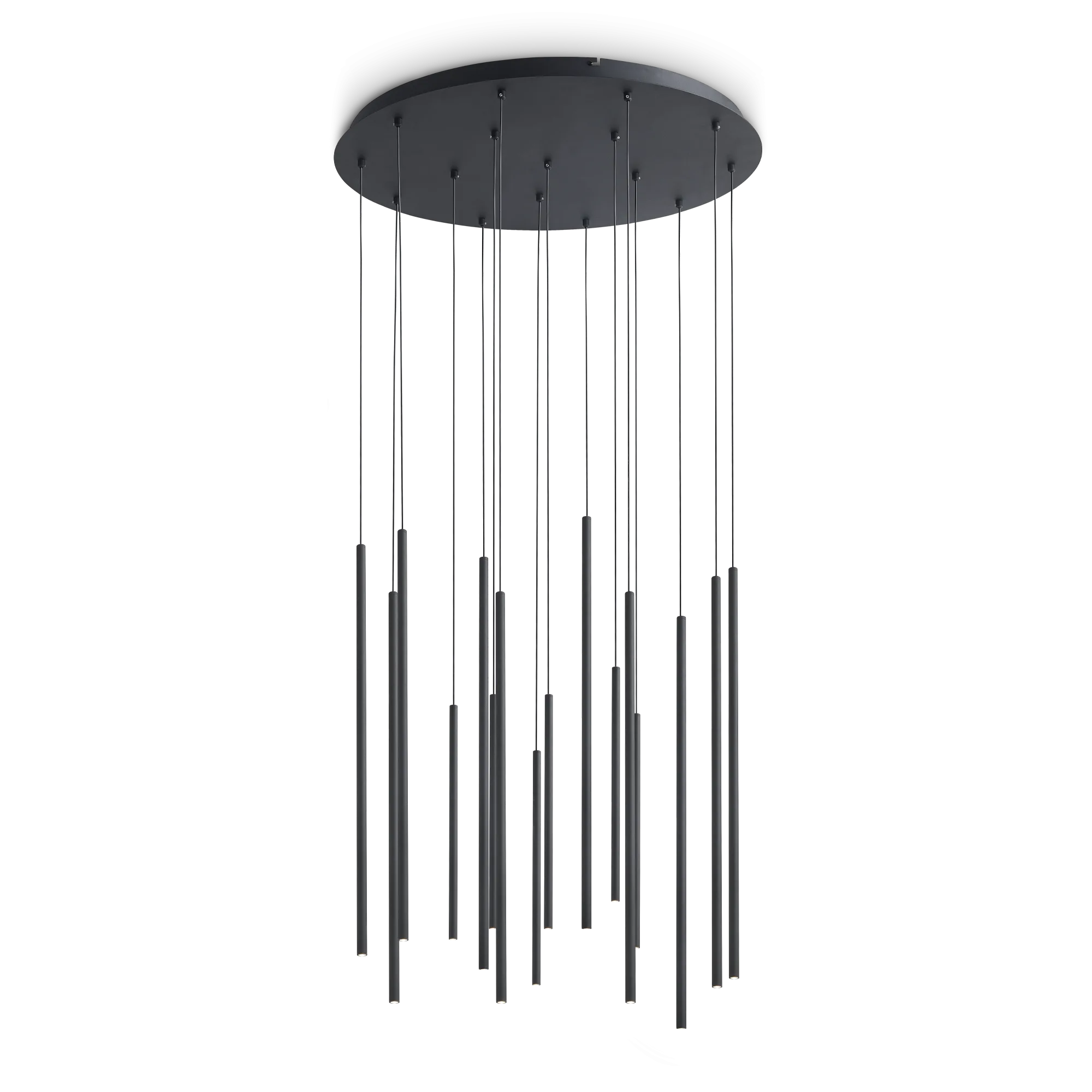 Suspension Look LED Multi Tubes en Cascade en Métal par Ideal Lux Suspension Look LED Multi Tubes en Cascade en Métal par Ideal Lux – Image 3