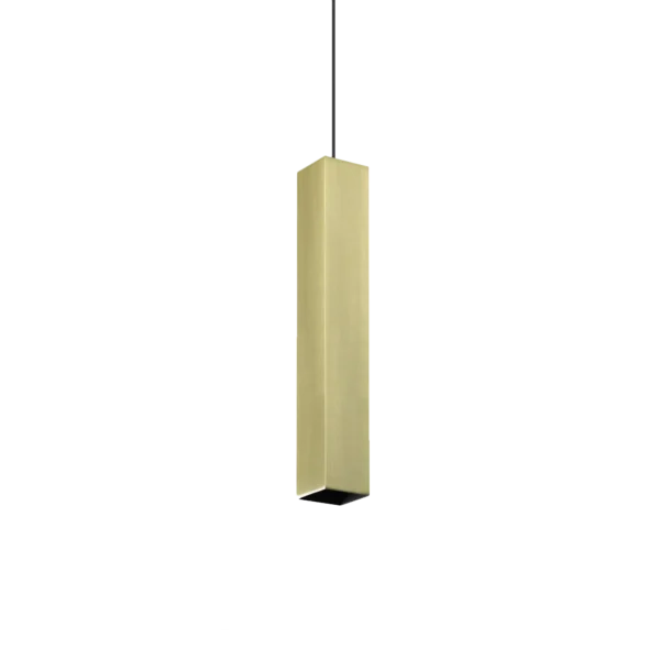 Suspension Look LED Tube Carré D60 en Métal par Ideal Lux