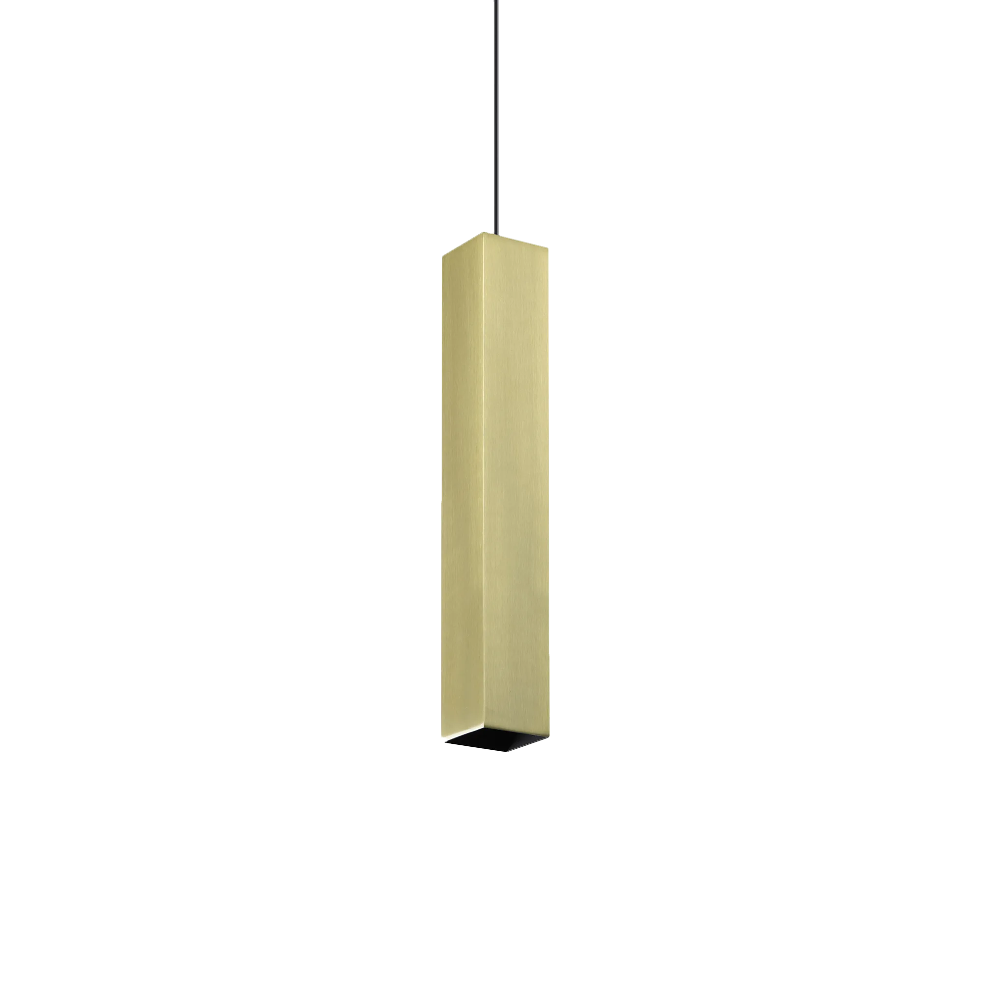Suspension Look LED Tube Carré D60 en Métal par Ideal Lux