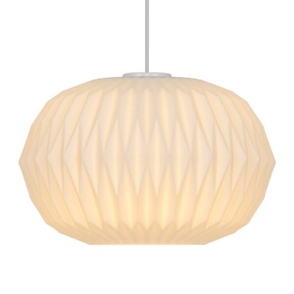 Suspension Aviana en verre opale plissé au design contemporain par Nordlux – vue 2