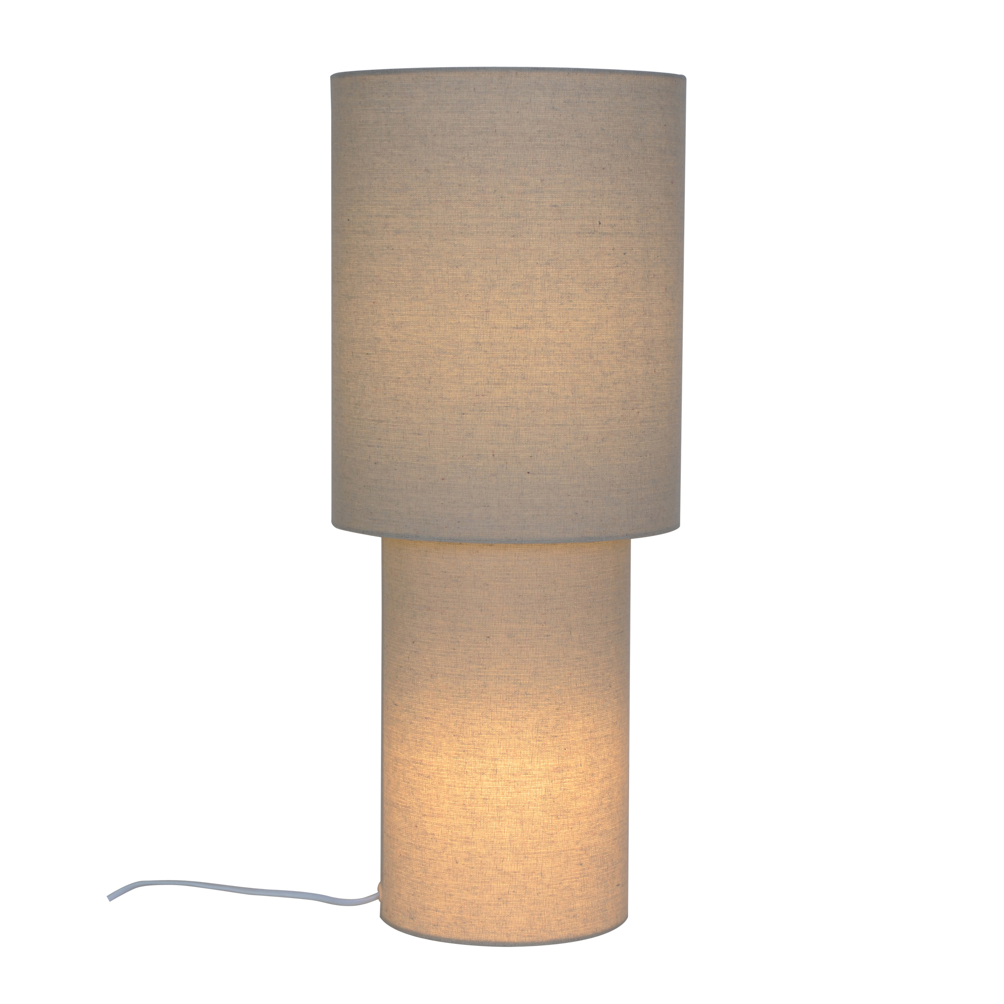 Lampadaire Izara cylindrique en lin au design contemporain par Nordlux