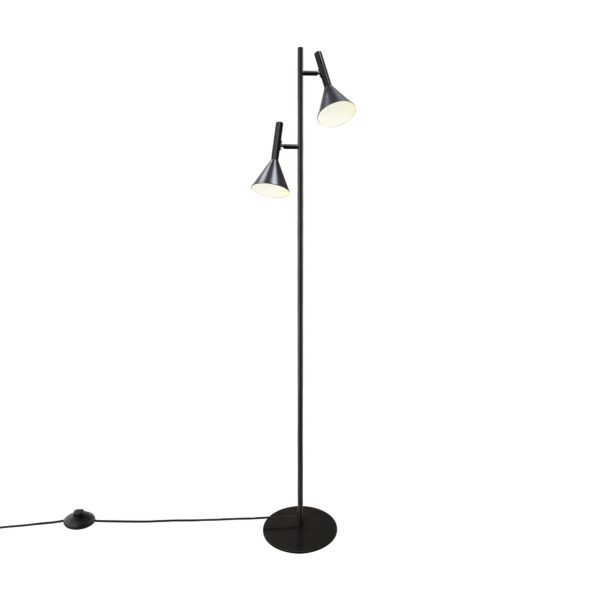 Lampadaire Kelvis à double abat-jour conique orientable par Nordlux