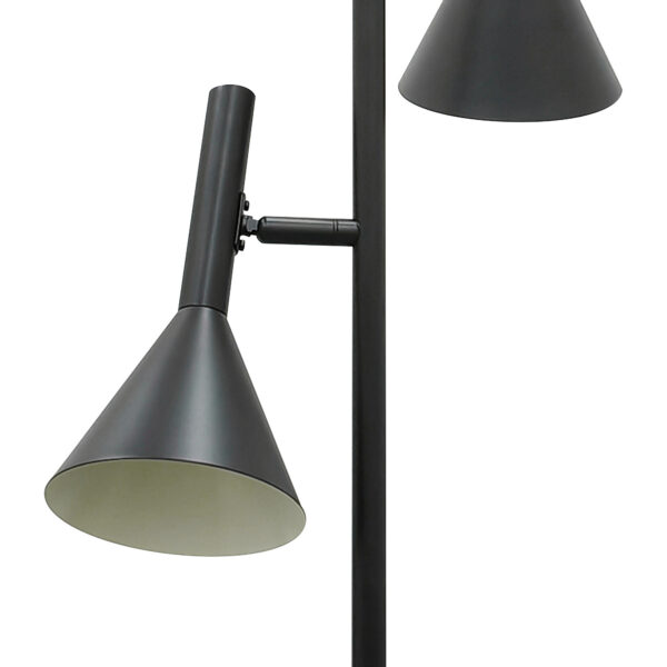 Lampadaire Kelvis à double abat-jour conique orientable par Nordlux – vue 2