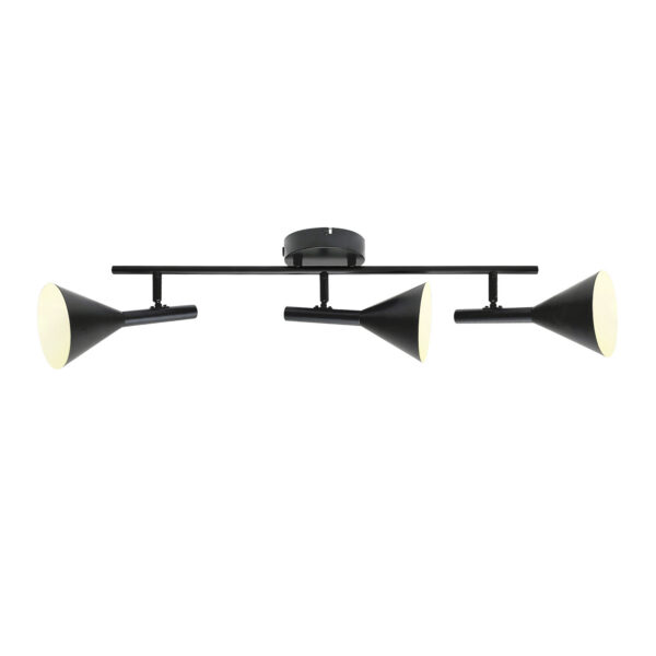 Plafonnier Kelvis à triple abat-jour conique orientable par Nordlux