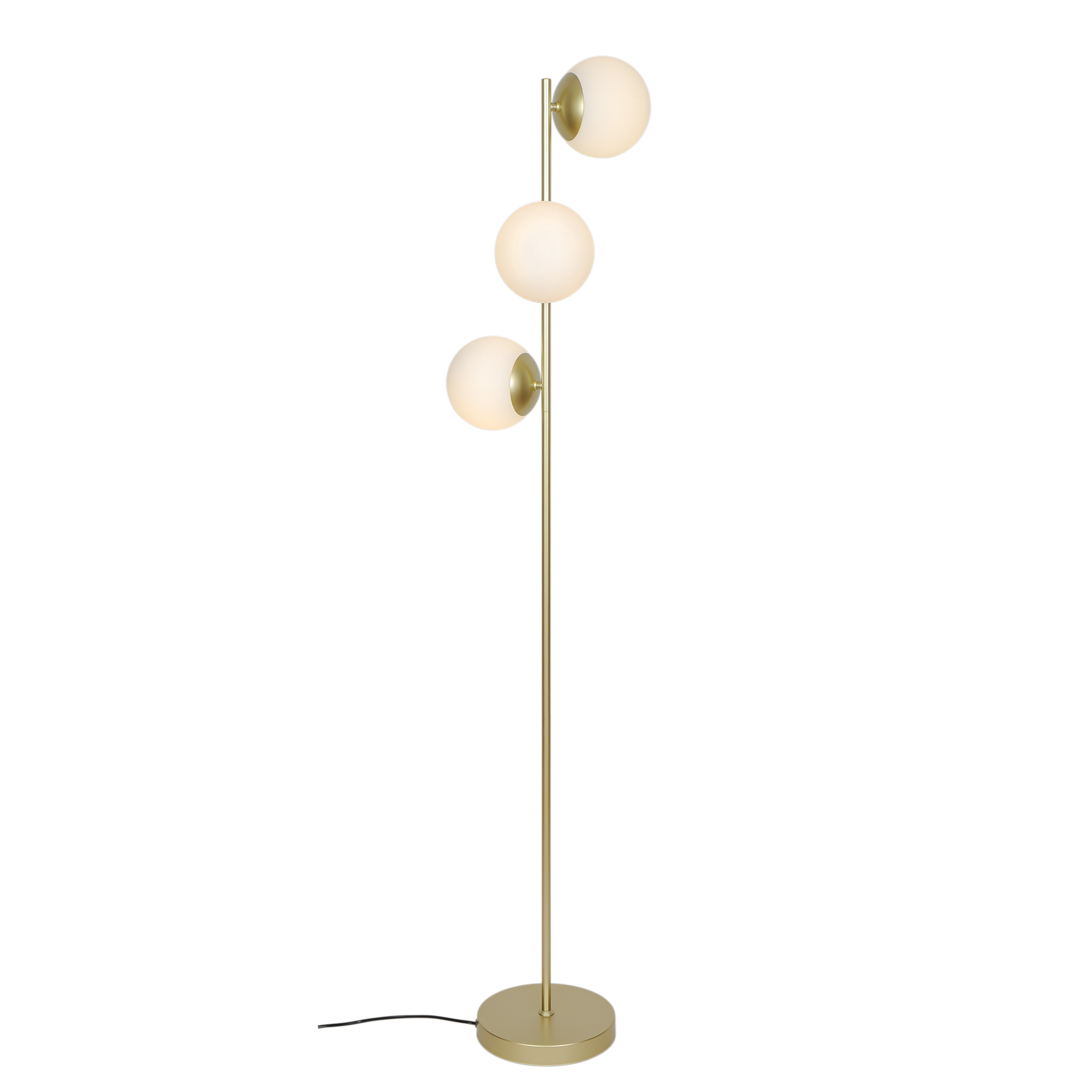 Lampadaire Lilly avec abat-jours sphériques en verre opale par Nordlux