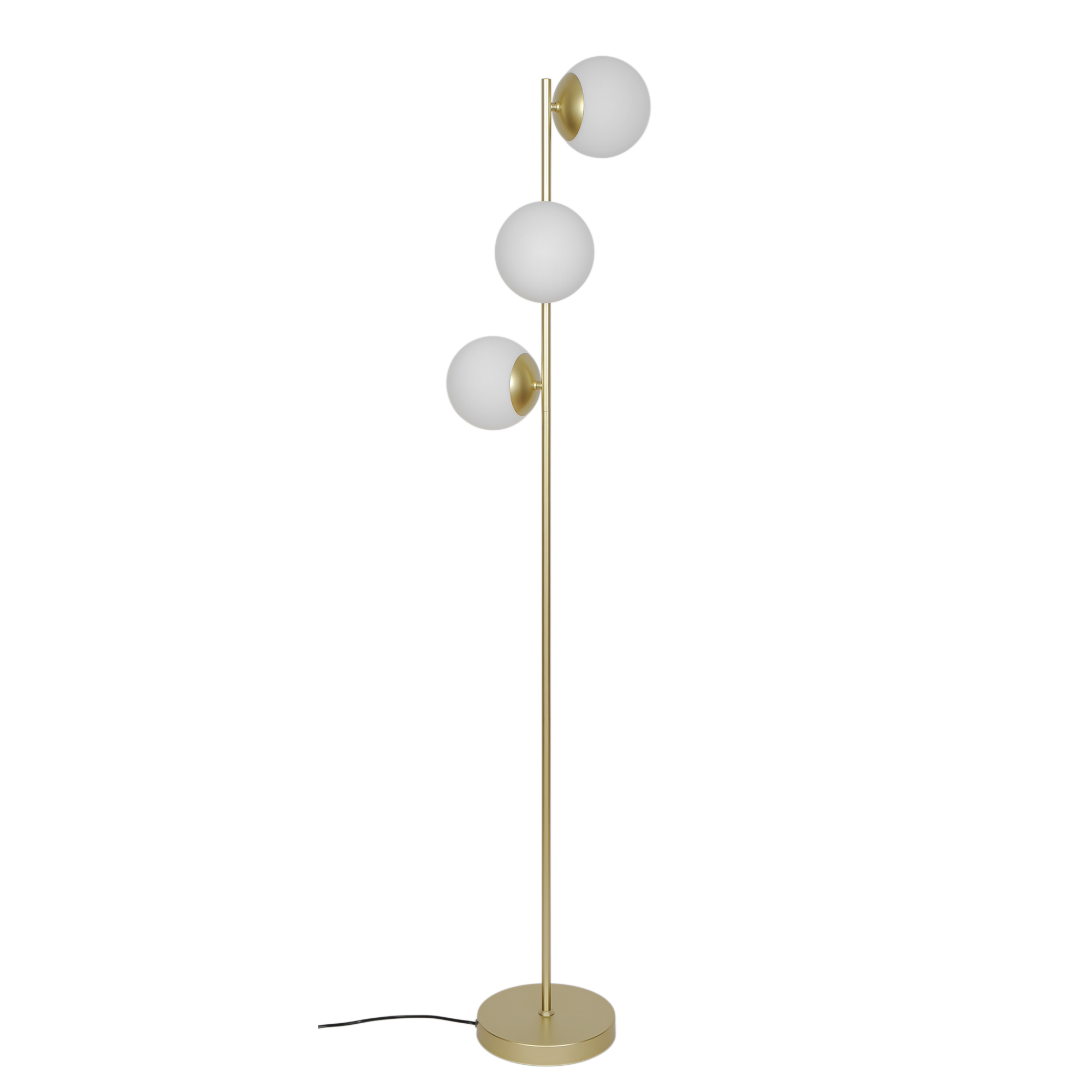Lampadaire Lilly avec abat-jours sphériques en verre opale par Nordlux Lampadaire Lilly avec abat-jours sphériques en verre opale par Nordlux – Image 3