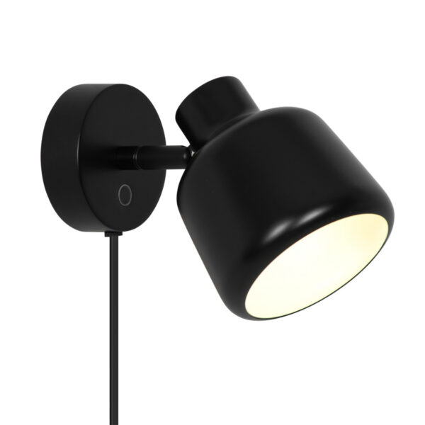 Applique murale Louella avec interrupteur tactile et tête orientable par Nordlux