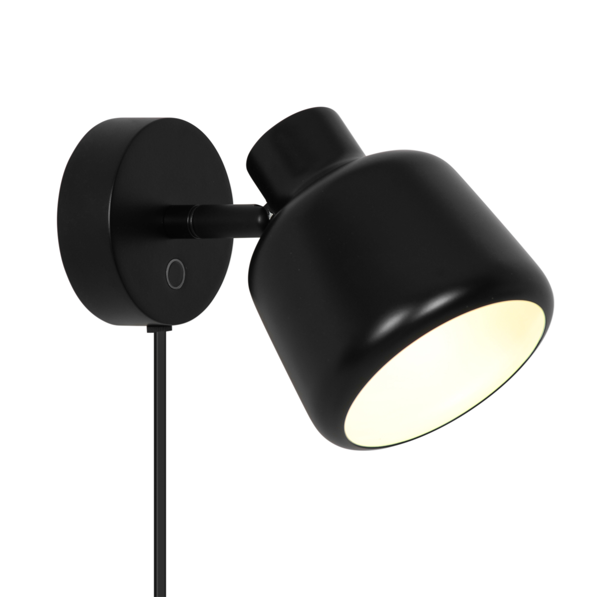 Applique murale Louella avec interrupteur tactile et tête orientable par Nordlux
