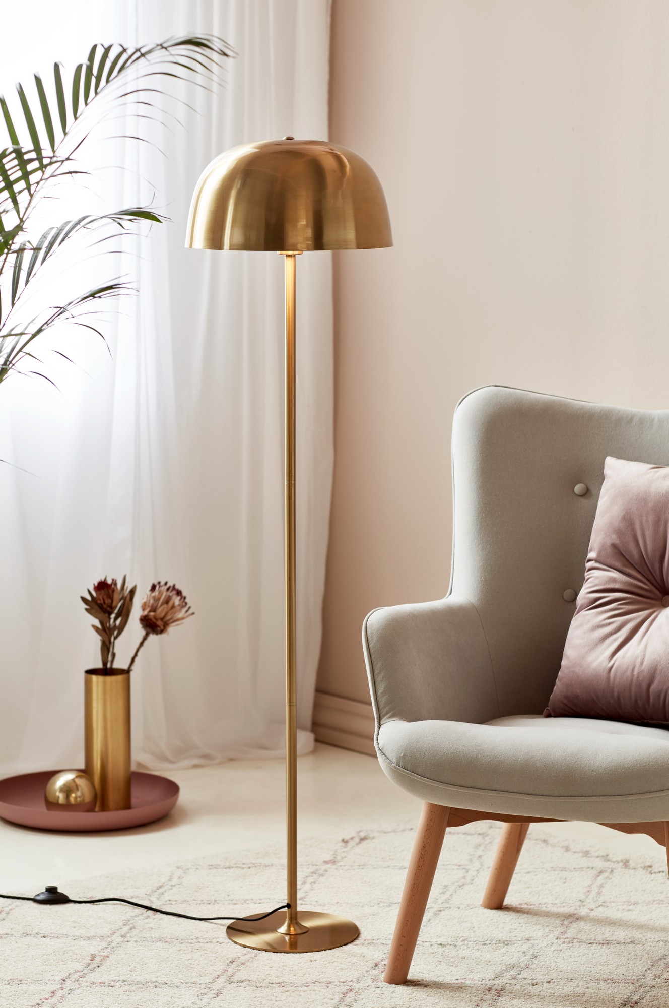 Lampadaire Cera métal avec abat-jour dôme au design contemporain par Nordlux Lampadaire Cera métal avec abat-jour dôme au design contemporain par Nordlux – Image 6