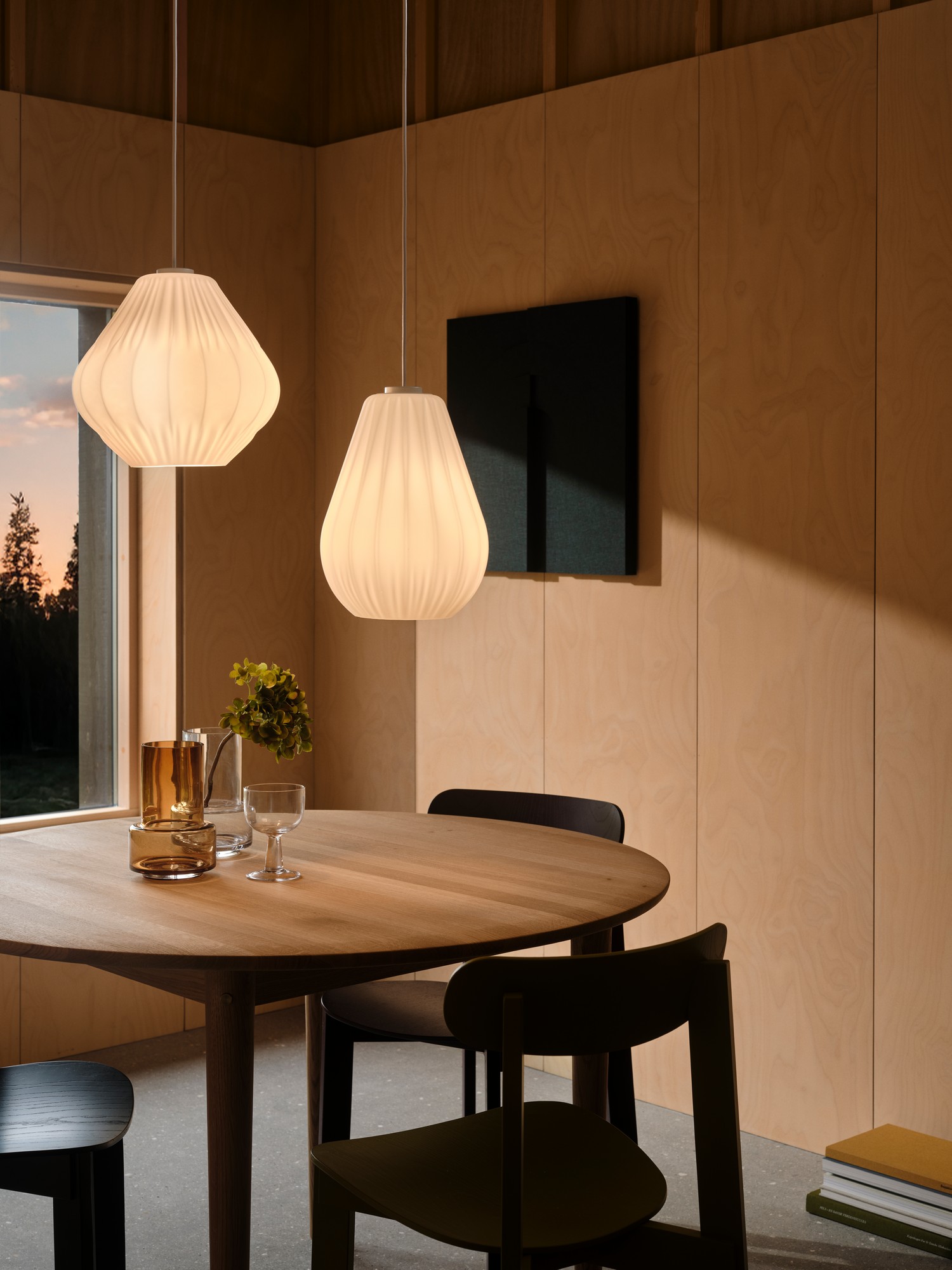 Suspension Maluca en verre opale plissé forme goutte par Nordlux Suspension Maluca en verre opale plissé forme goutte par Nordlux – Image 6