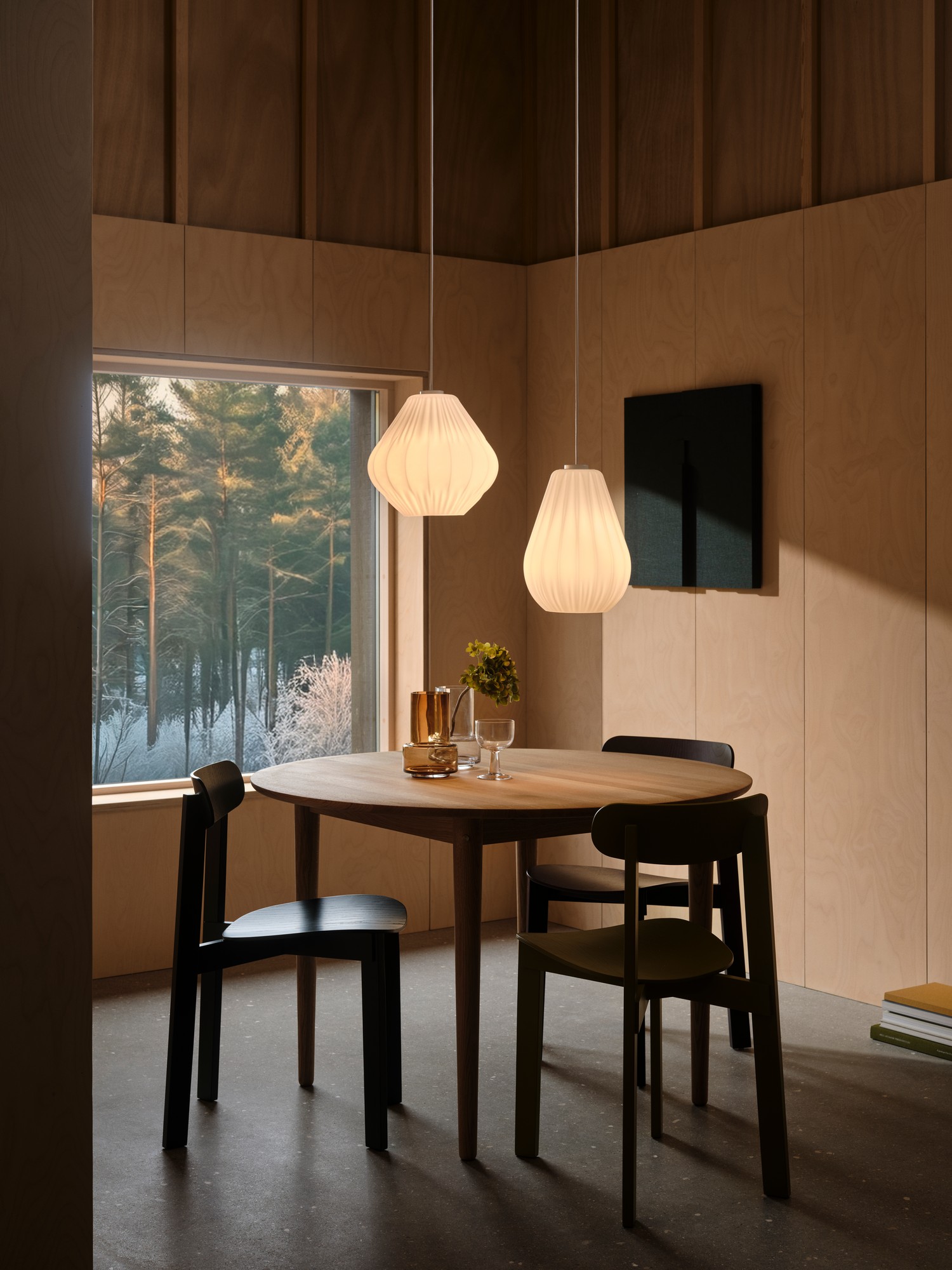 Suspension Maluca en verre opale plissé forme goutte par Nordlux Suspension Maluca en verre opale plissé forme goutte par Nordlux – Image 5