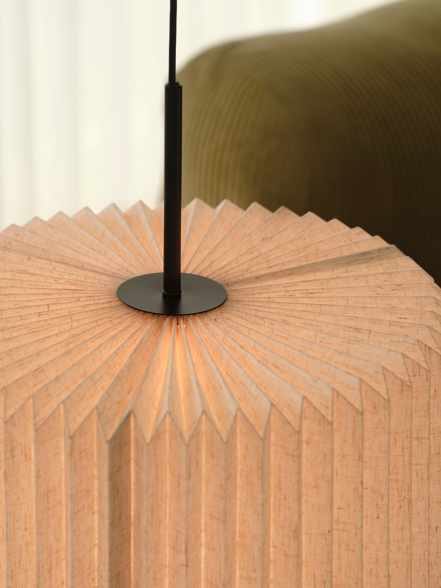 Suspension Vivienne en textile plissé au design contemporain par Nordlux Suspension Vivienne en textile plissé au design contemporain par Nordlux – Image 10