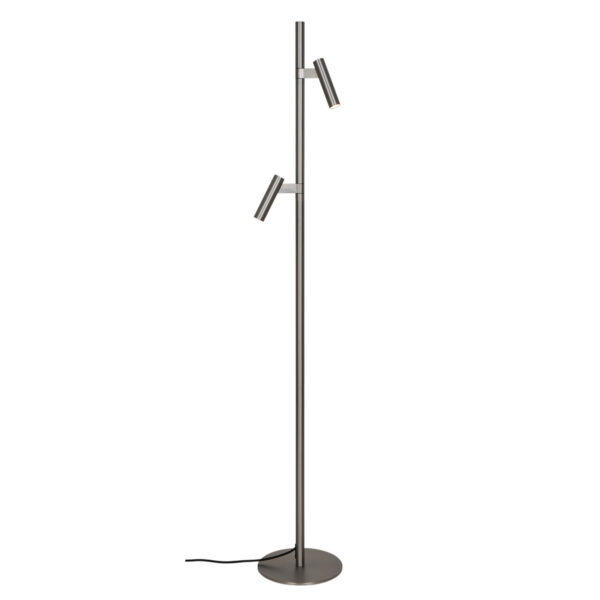 Lampadaire Makoto en métal avec double tête orientable par Design For The People