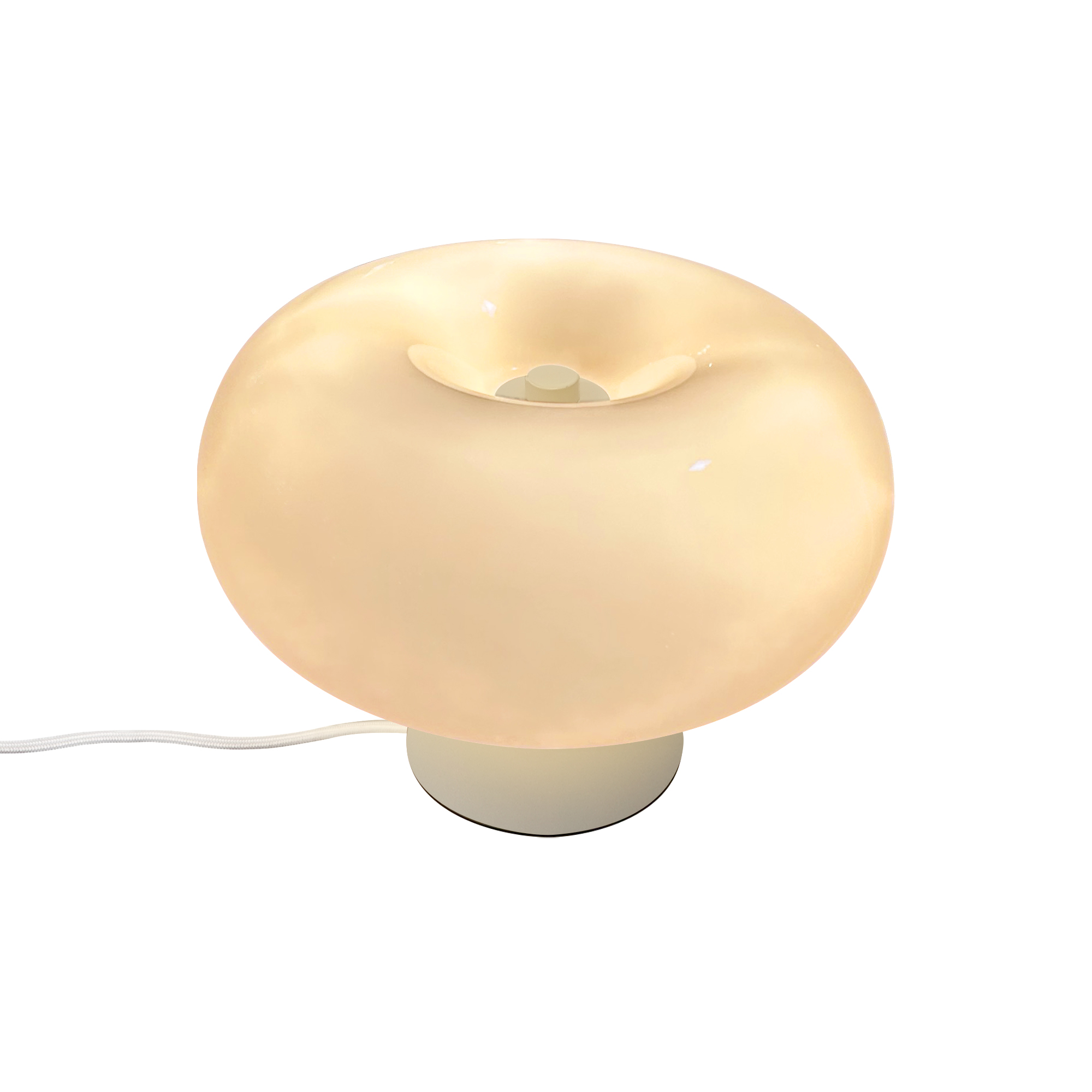 Lampe à poser Malti en verre opalin rond par Nordlux
