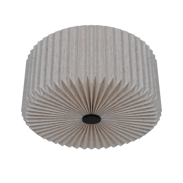 Plafonnier Vivienne rond en textile plissé au design contemporain par Nordlux – vue 2