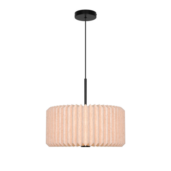 Suspension Vivienne en textile plissé au design contemporain par Nordlux