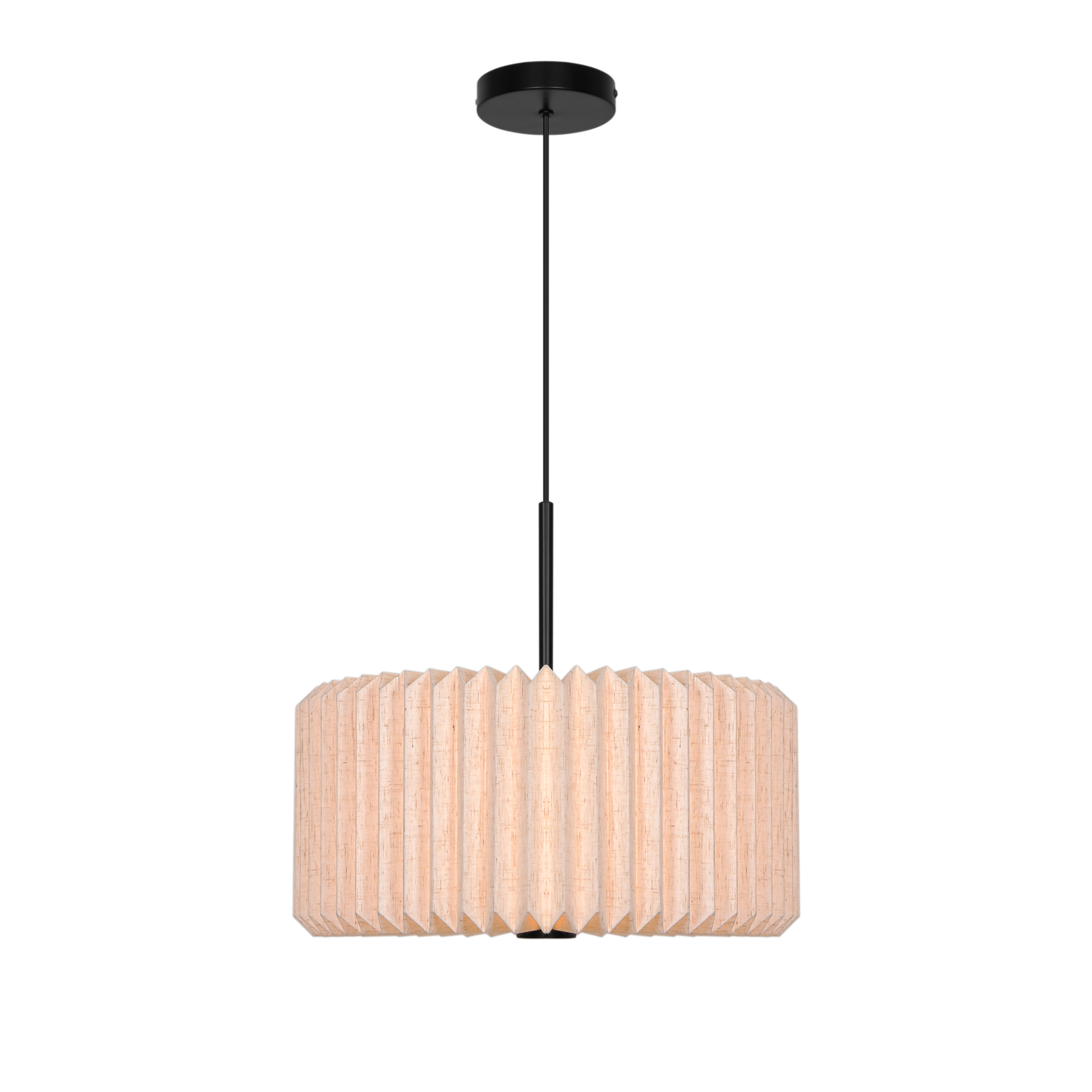 7 idées de luminaires design pour transformer l'ambiance de votre salon Suspension Vivienne en textile plissé au design contemporain par Nordlux