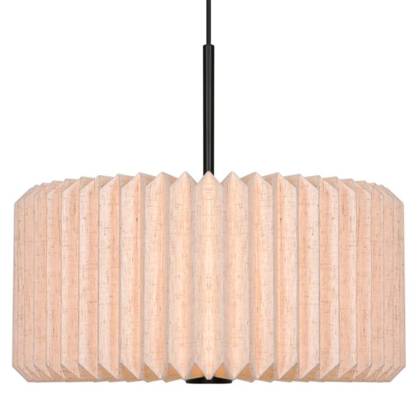 Suspension Vivienne en textile plissé au design contemporain par Nordlux – vue 2