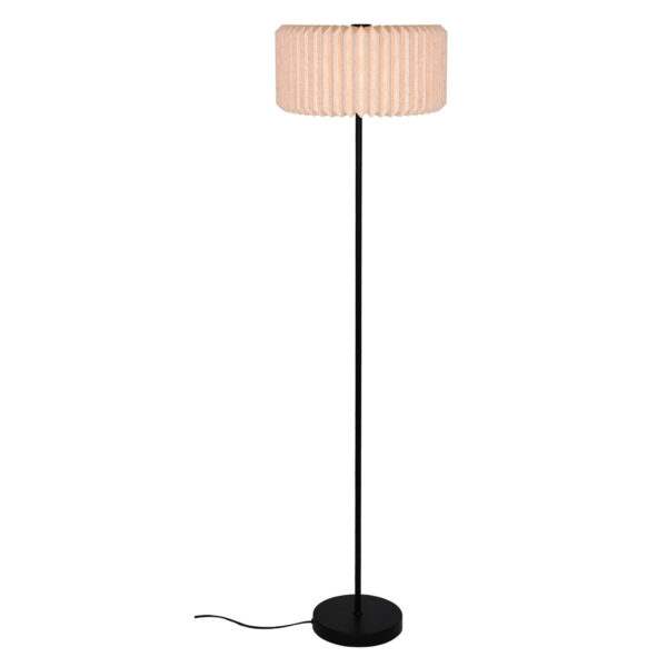 Lampadaire Vivienne en textile plissé au design contemporain par Nordlux