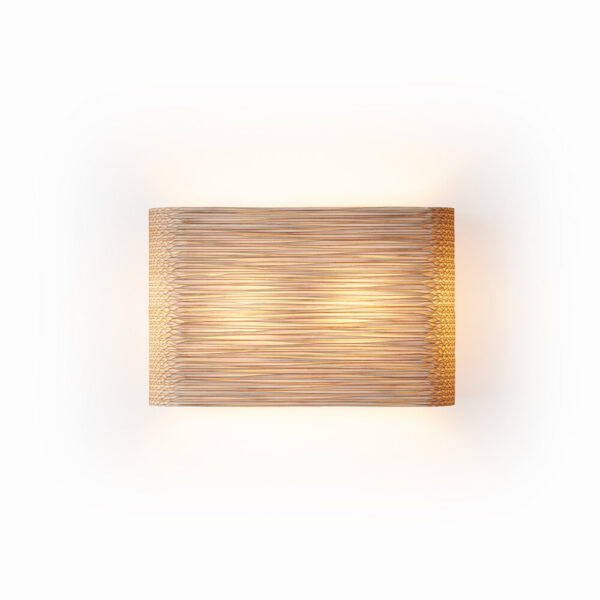 Lampe papier et carton : suspensions et luminaires Applique murale inclinée Skew Sconce en carton recyclé brun par Graypants.