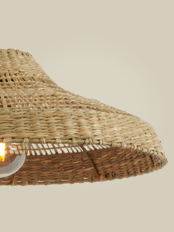 Luminaire rotin et osier : appliques, lampes et suspensions Suspension ondulée en fibre de jute Santorini – Good & Mojo – vue 2