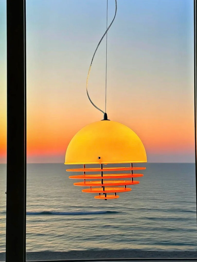 Suspension Sunset – Lampe coucher de soleil design Bauhaus Lampe sunset design effet coucher de soleil lampe LED Bauhaus 30 cm