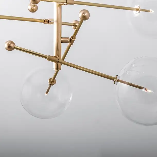 Suspension RD15 à bras multiples et globes en verre par Schwung Suspension RD15 à bras multiples et globes en verre par Schwung – Image 7