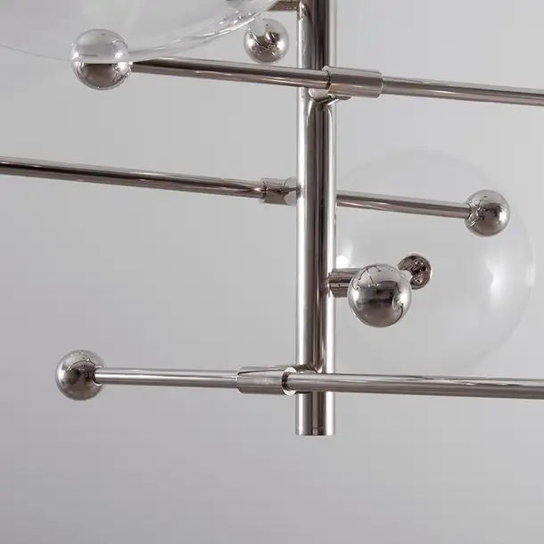 Suspension RD15 à bras multiples et globes en verre par Schwung Suspension RD15 à bras multiples et globes en verre par Schwung – Image 9