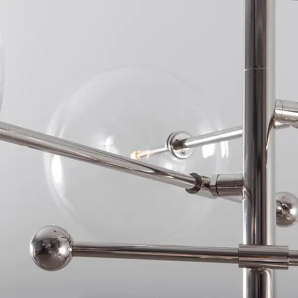 Suspension RD15 à bras multiples et globes en verre par Schwung Suspension RD15 à bras multiples et globes en verre par Schwung – Image 12