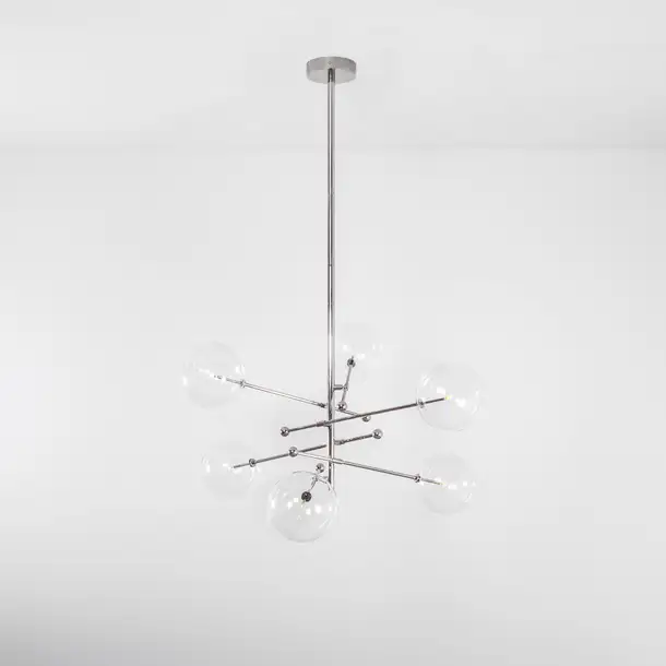 Suspension RD15 à bras multiples et globes en verre par Schwung Suspension RD15 à bras multiples et globes en verre par Schwung – Image 18