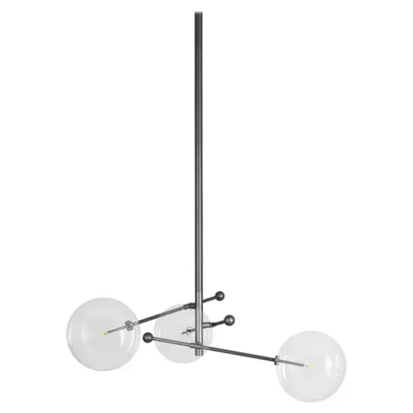 Suspension RD15 à bras multiples et globes en verre par Schwung