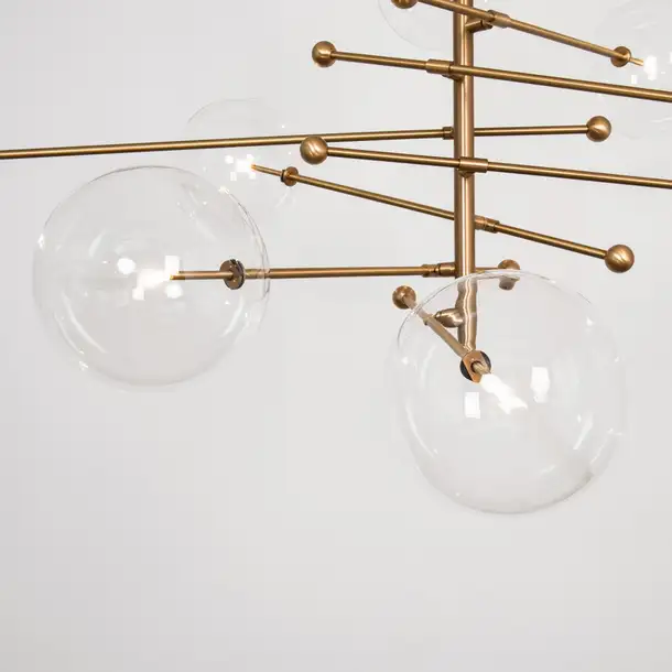 Suspension RD15 à bras multiples et globes en verre par Schwung Suspension RD15 à bras multiples et globes en verre par Schwung – Image 25