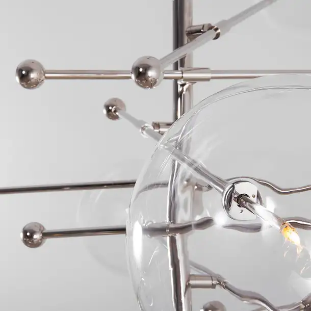 Suspension RD15 à bras multiples et globes en verre par Schwung Suspension RD15 à bras multiples et globes en verre par Schwung – Image 31