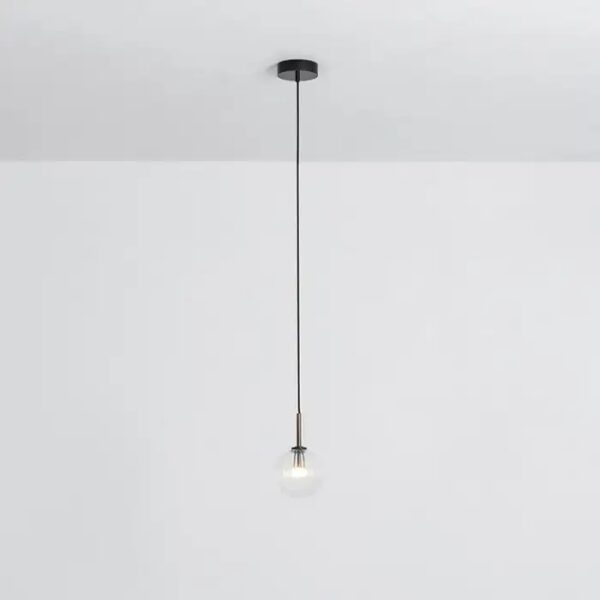 Suspension Dries en verre texturé transparent effet ruban par Schwung – vue 2