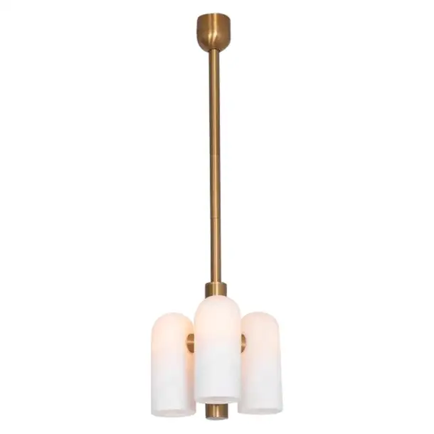 Suspension Odyssey à diffuseurs groupés en verre opale par Schwung