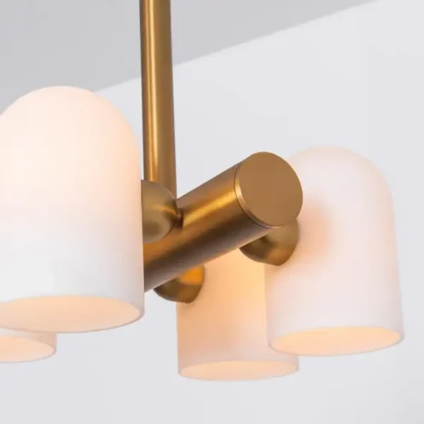 Suspension Odyssey à diffuseurs groupés en verre opale par Schwung – vue 2