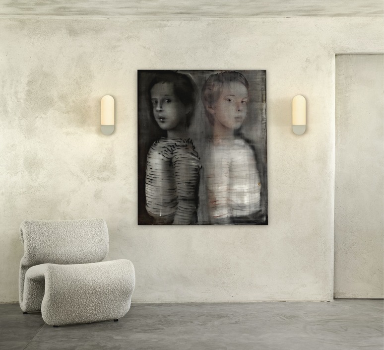 Applique murale Odyssey Vik à diffuseur arrondi et plaque ovale par Schwung Applique murale Odyssey Vik à diffuseur arrondi et plaque ovale par Schwung – Image 4