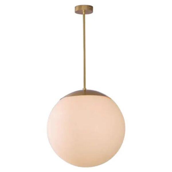 Suspension Glass Globe Opale minimaliste en verre opale par Schwung