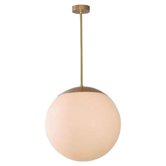 Suspension Glass Globe Opale minimaliste en verre opale par Schwung
