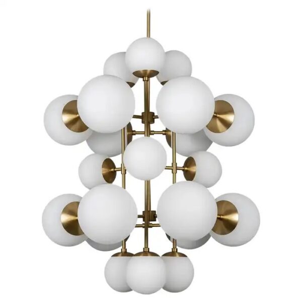 Suspension Glow à effet grappe avec globes en verre par Schwung